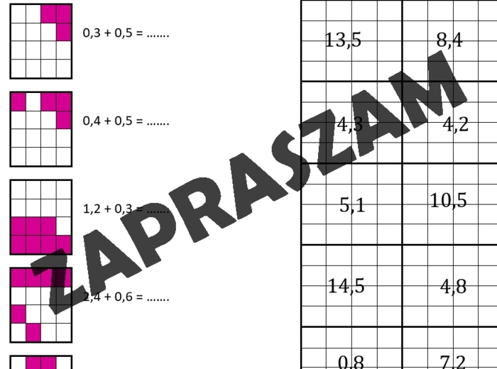 Kodowanie - dodawanie ułamków dziesiętnych