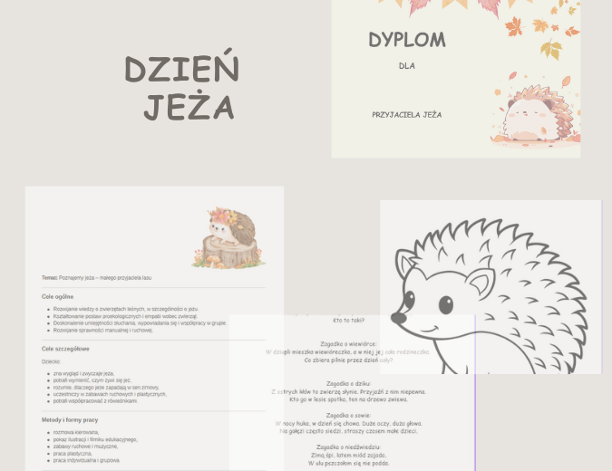 Scenariusz zajęć - Dzień Jeża