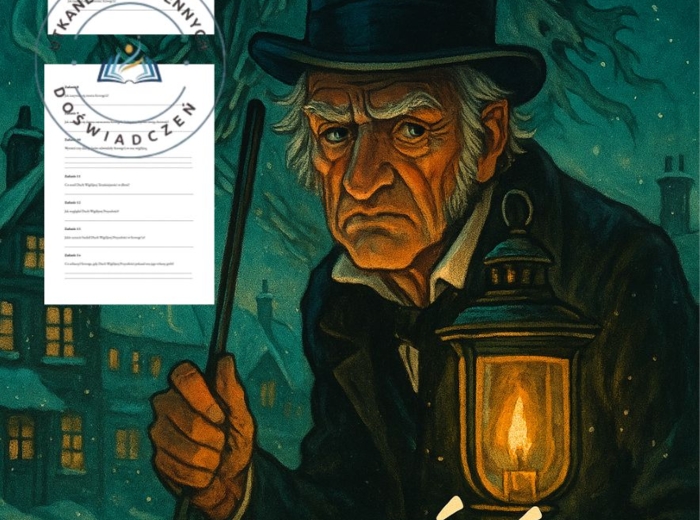 „Opowieść wigilijna” — sprawdzian faktograficzny z książką w dłoni z kluczem odpowiedzi
