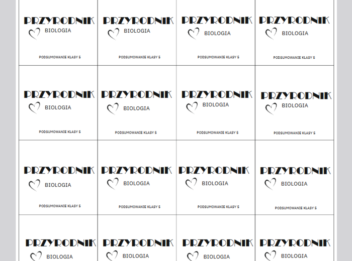 Gra podsumowanie klasy 5. Biologiczne kalambury