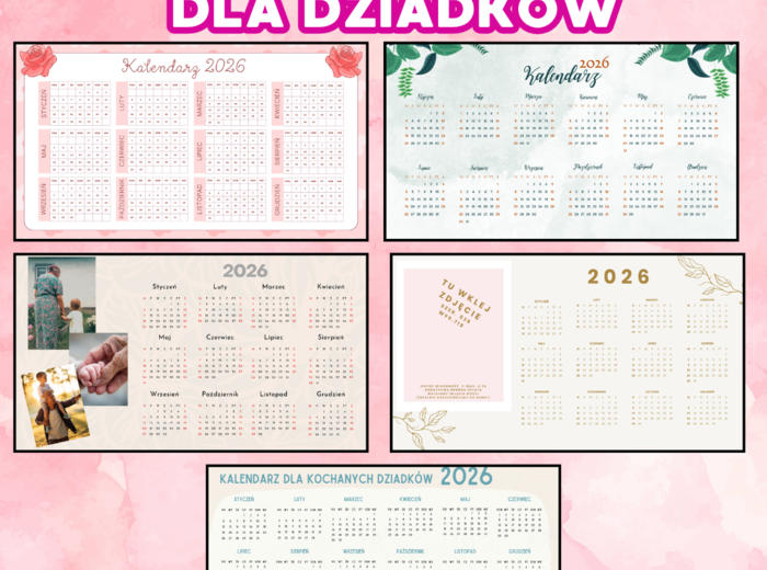 KALENDARZE DLA DZIADKÓW NA PREZENT 2026