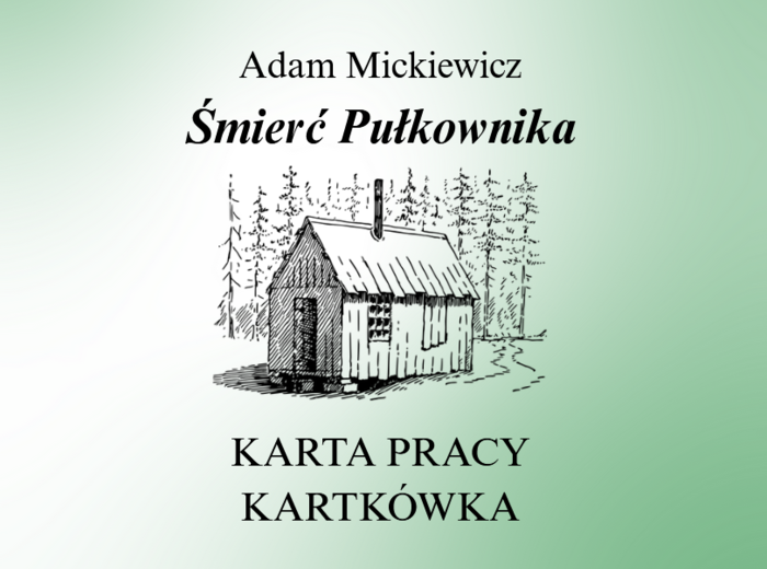 Śmierć Pułkownika - karta pracy / sprawdzian + klucz odpowiedzi