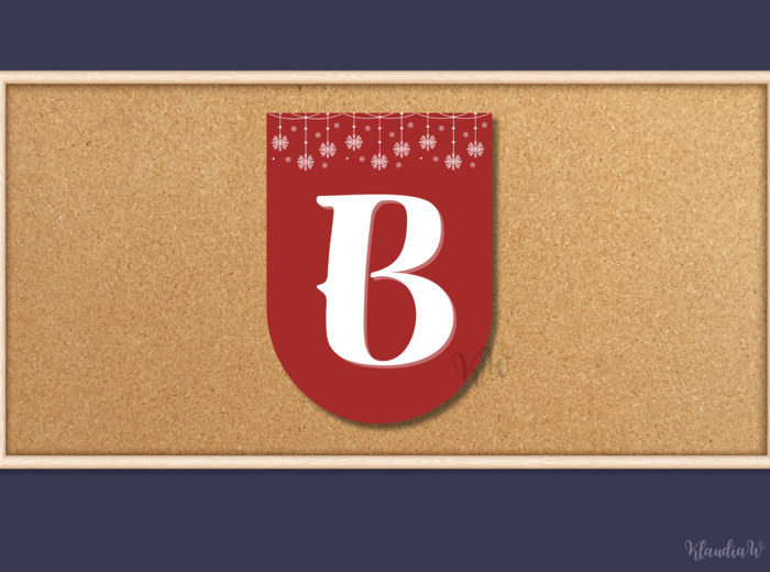 Girlanda „Wesołych Świąt Bożego Narodzenia!” – plik PDF do druku