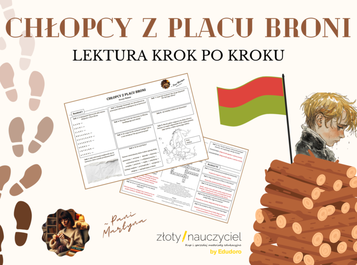 CHŁOPCY Z PLACU BRONI: Krok po kroku – karta pracy do lektury