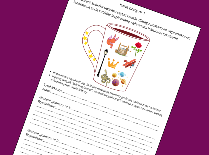 "MAŁY KSIĄŻĘ" - lektury- kl. 4-8 – ikonki – powtórzenie - powtórka - egzamin - karta pracy