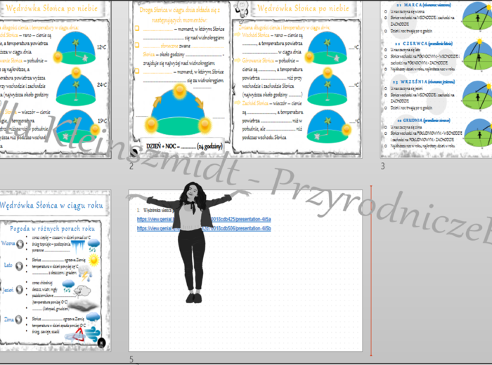 Mini zestaw do tematu „Wędrówka Słońca po niebie”– 2 x sketchnotka + 2 x karta pracy + 2 x gratisowy link do prezentacji multimedialnej niekomercyjnej wykonanej w genial.ly do indywidualnego pobrania i użycia do celów niekomercyjnych. Przyroda 4, dział I