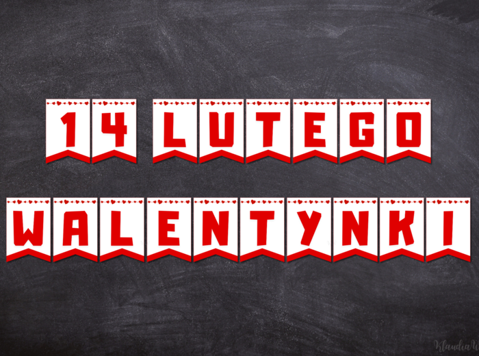 Walentynki - girlanda