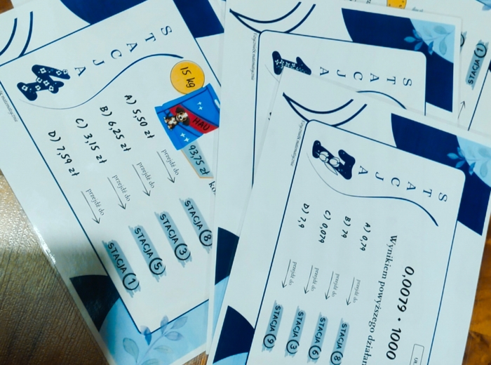 Stacje zadaniowe - ułamki dziesiętne (klasa 5 -6).