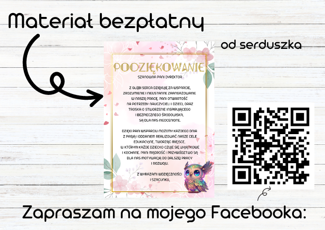Podziękowanie dla Dyrektora - od Nauczyciela