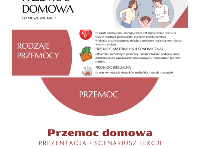 Przemoc domowa - scenariusz lekcji + prezentacja