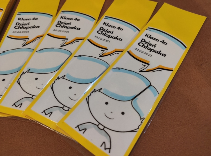 Zakładka na Dzień Chłopaka, Klasa 5