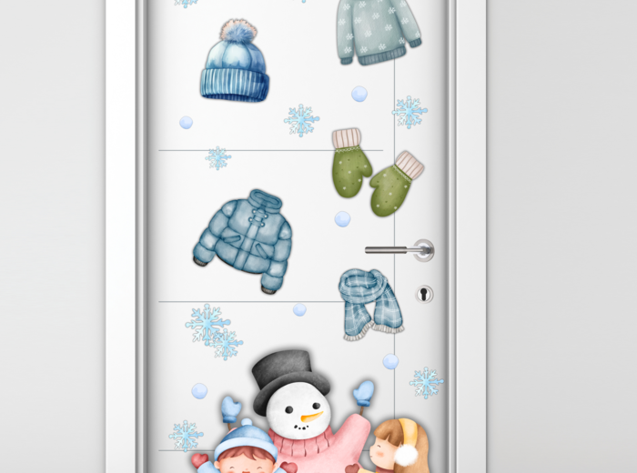 ZIMA - DEKORACJA NA DRZWI