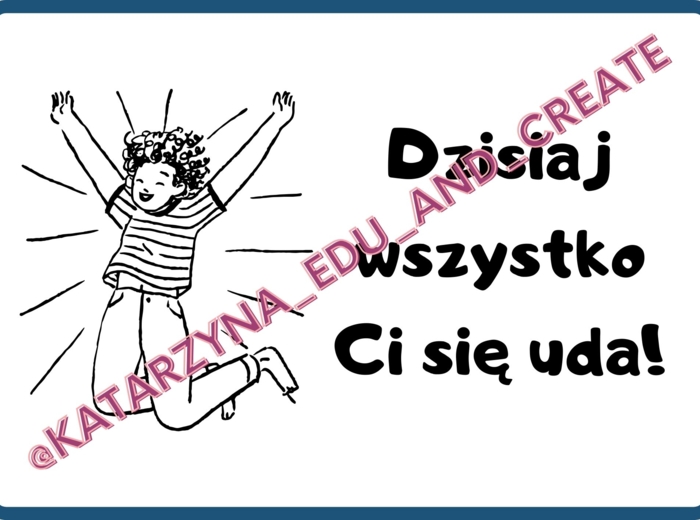 Plakaty życzliwości - miłe słowa