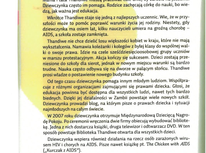 I ty możesz zmienić świat, lektura, lekcja dodatkowa, lekcja wychowawcza, Afryka, debata, quizy, edukacja wczesnoszkolna, czytanie ze zrozumieniem