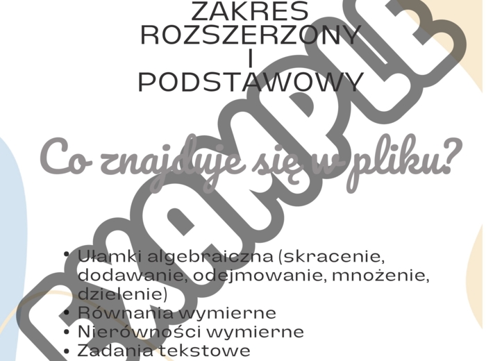 Funkcja wymierna - matura matematyka - podstawa i roszerzenie