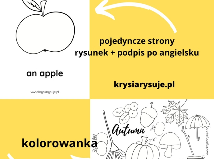 Jesień. Autumn. Kolorowanka