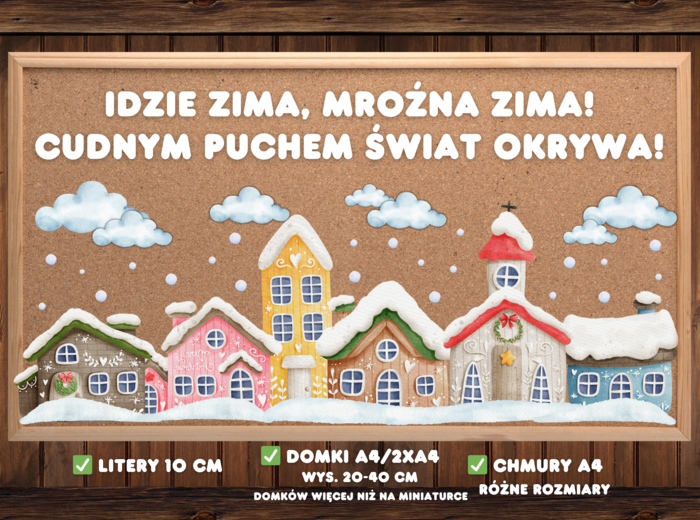 IDZIE ZIMA, MROŹNA ZIMA - Gazetka szkolna/DEKORACJA NA OKNA