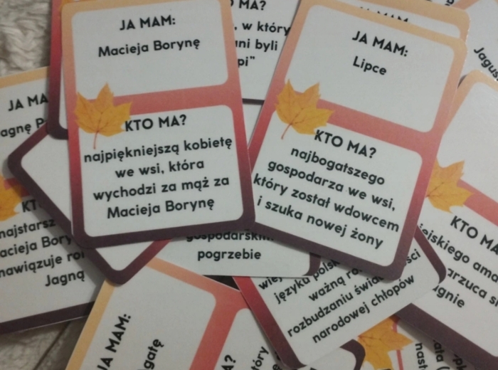 "Chłopi" - gra z serii "Ja mam... kto ma?"