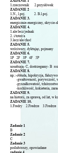 PRZED EGZAMINEM ÓSMOKLASISTY. Z BOHATERAMI ZEMSTY PRZYPOMINAMY WIADOMOŚCI Z ZAKRESU FLEKSJI