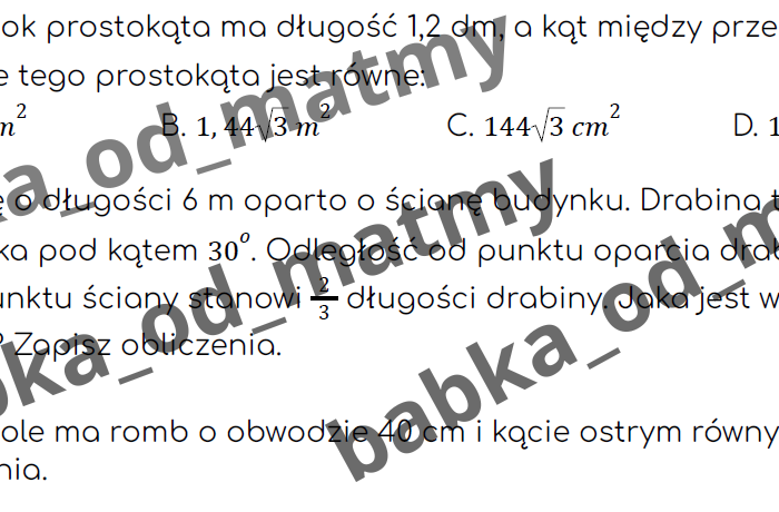 W 10 tygodni do E8 – E8 matematyka – Powtórki na MAXA (dział 6)