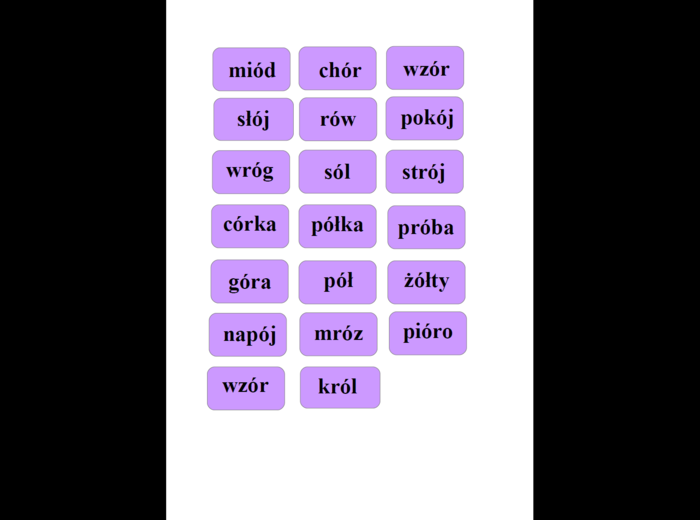 Gra typu memory – utrwalanie ortografii