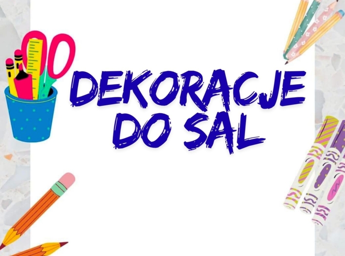 MEGA ZESTAW DEKORACJI DO SALI