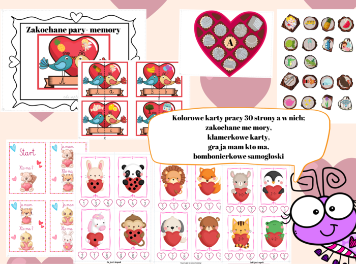 Walentynkowa Paczka - materiały walentynkowe