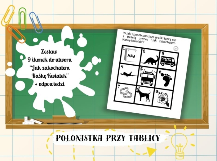 IKONKI OBRAZKI GRAFIKI "Jak zakochałem Kaśkę Kwiatek" WKLEJKA