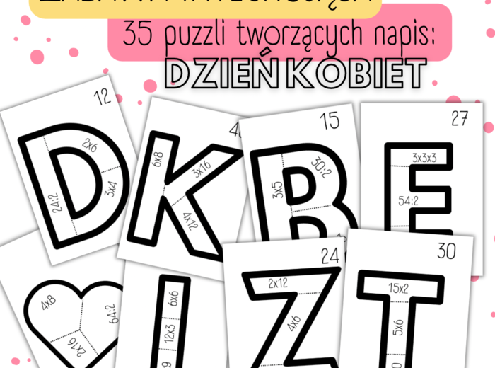 DZIEŃ KOBIET – zabawa integrująca – mnożenie/dzielenie