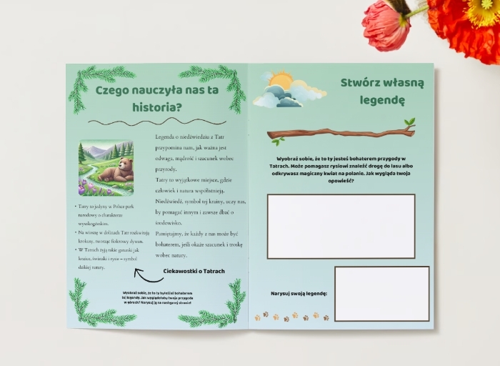 Książka z legendami o przyrodzie