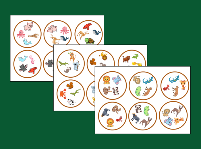 DZIEŃ ZWIERZĄT - dooble - 36 szt. - biblioteka