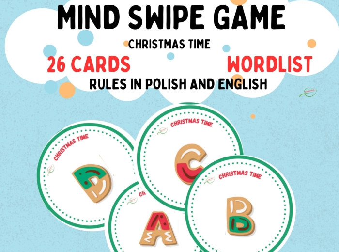 Christmas Mind Swipe Game, lesson warm up/ Świąteczna gra na rozgrzewkę, utrwalenie- poszerzenie słownictwa