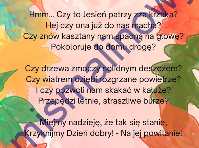 Wiersz o Jesieni