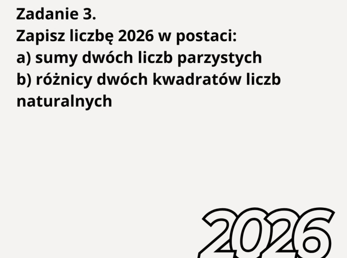 Zadania egzaminacyjne na Nowy Rok