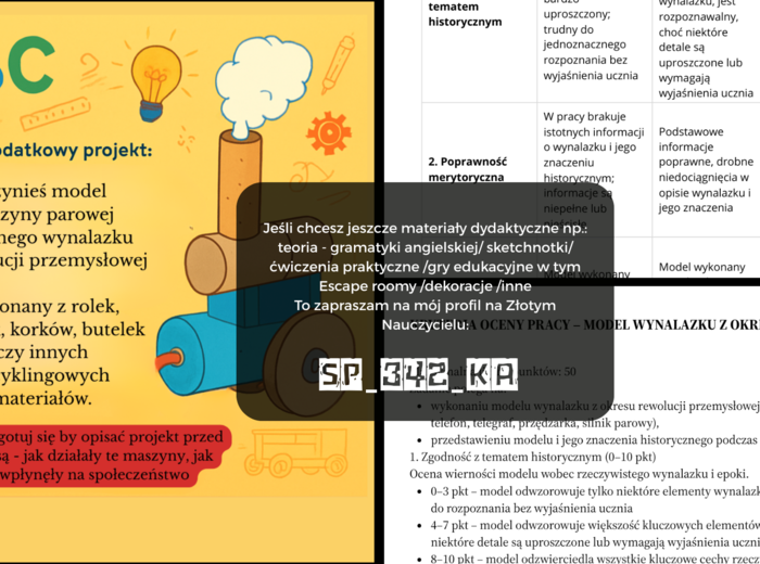 H703 karta projektu Rewolucja przemysłowa