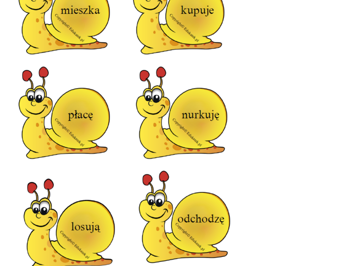 Gramatyczne ślimaki – utrwalanie gramatyki