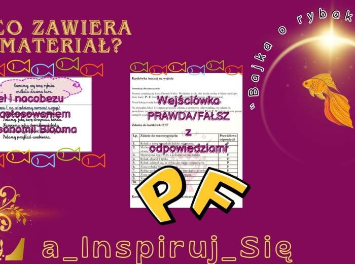 Baśnie: "Kopciuszek", "Bajka o rybaku i rybce", "Królowa pszczół", cechy baśni - karty pracy, scenariusz lekcji, zadania