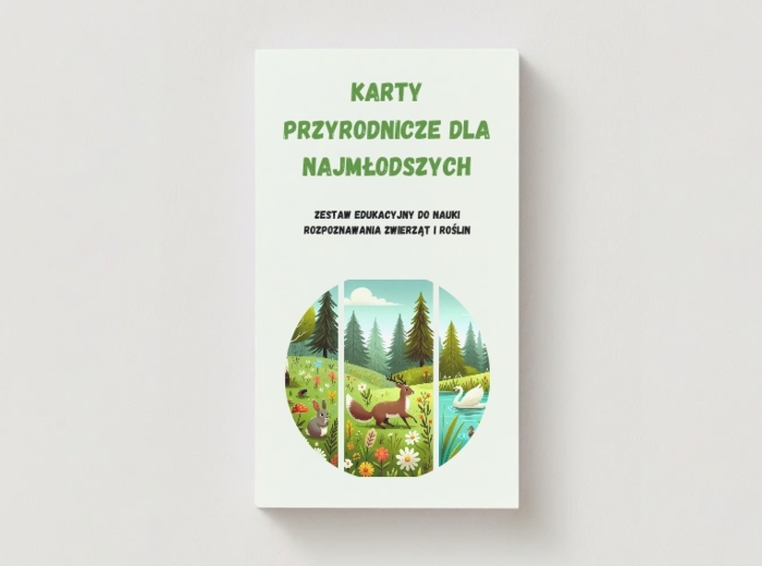 Karty przyrodnicze dla najmłodszych. Gatunki lądowe. Gatunki wodne. Gatunki leśne.