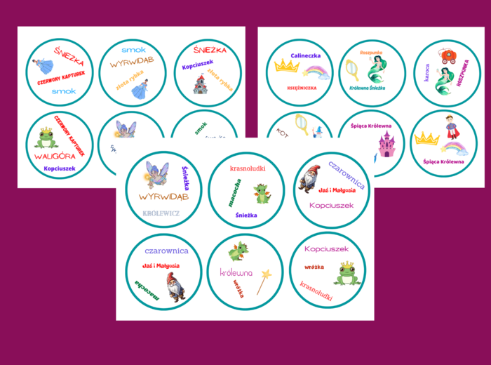 BAŚNIE - dooble - 36 szt,