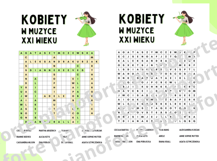 Kobiety w muzyce XXI wieku. Wykreślanka. Dzień Kobiet. Poznaj wybitne śpiewaczki, instrumentalistki i wokalistki jazzowe.