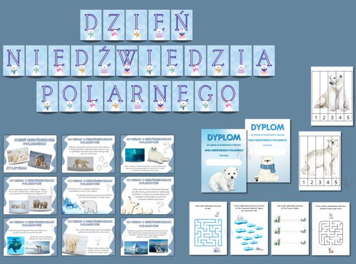 Dzień Niedźwiedzia Polarnego - zestaw