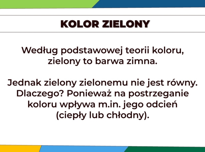 Barwy ciepłe i zimne - prezentacja