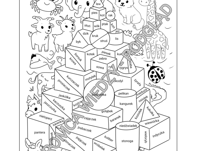 Sylaby  - karta pracy (kl.3-4)