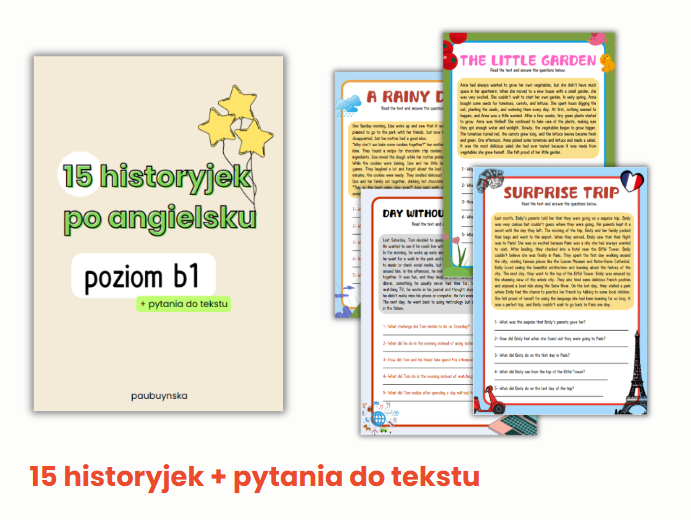 CZYTANKI ANGIELSKIE, POZIOM B1, READING IN ENGLISH