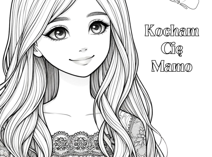 Dzień Mamy - kolorowanki