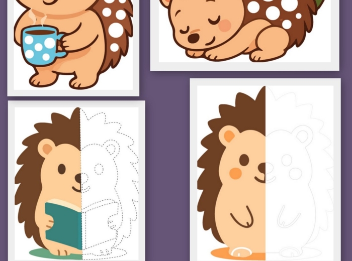 Dzień jeża karty pracy w formacie pdf i jpg 19 szt.