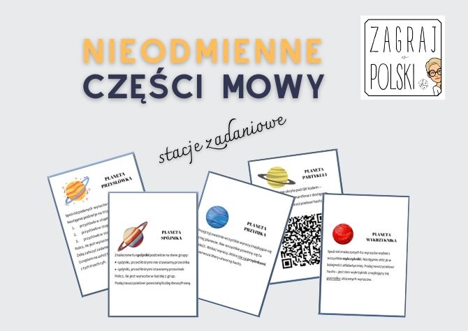 Stacje zadaniowe - nieodmienne części mowy