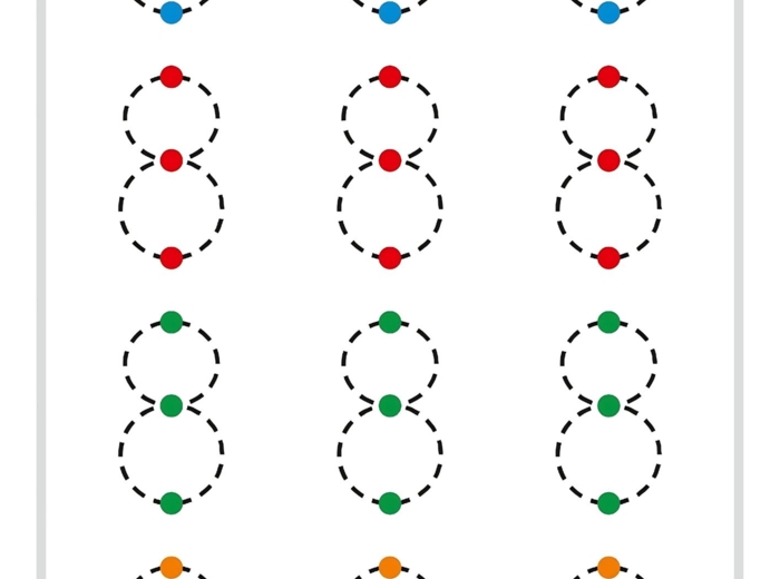 ĆWICZENIA GRAFOMOTORYCZNE. CYFRY.