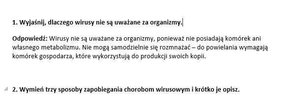 Kartkówka- bakterie i wirusy