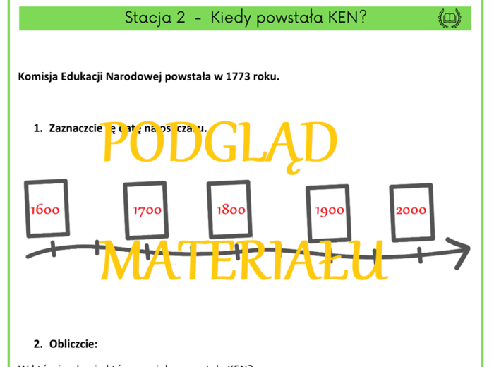 Komisja Edukacji Narodowej - stacje zadaniowe